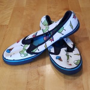 Invader Zim slip on SHOES! Womens size 6